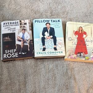 Southern Charm set of 3 books.  Cameron  Eubanks, Craig Conover, Shep Rose.
